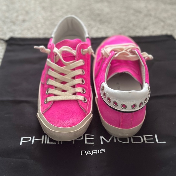 Philippe Model PRSX Tennis Women Sneakers Fuschia size 36 brand new - Picture 2 of 9